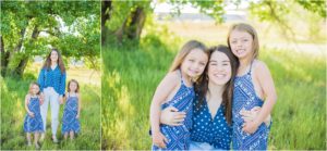 family posing with montana greenery19